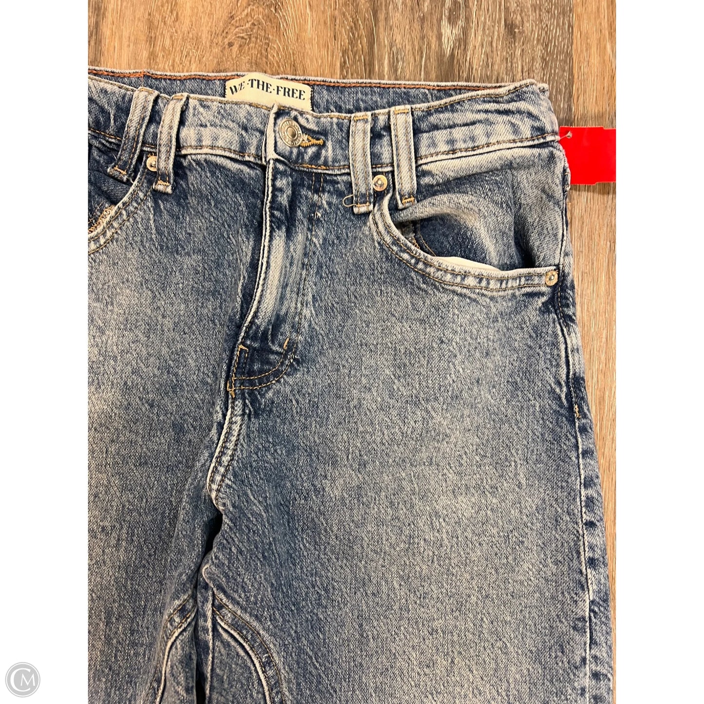 Jeans Wide Leg By We The Free In Blue Denim, Size: 4