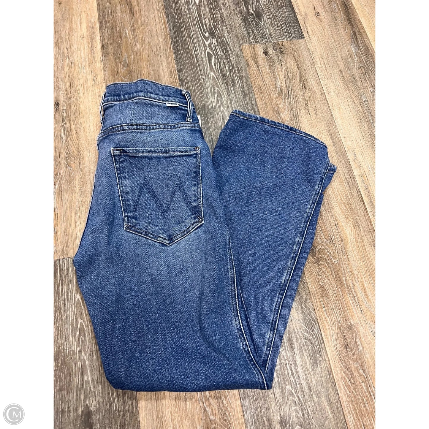 Jeans Straight By Mother In Blue Denim, Size: 10/30