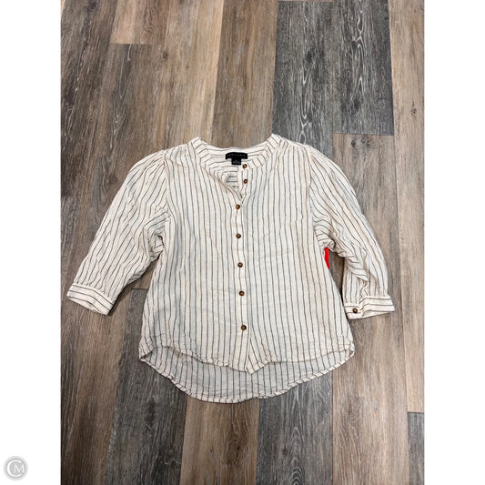 Blouse Long Sleeve By Sanctuary In Striped Pattern, Size: Xs