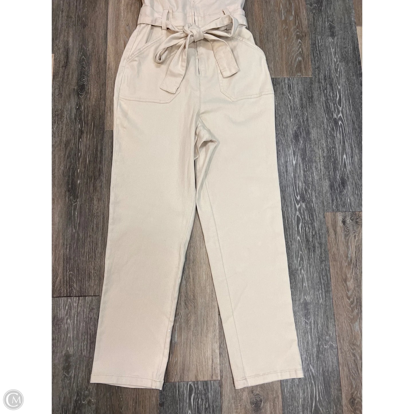 Jumpsuit By Skies Are Blue In Cream Denim, Size: Xs