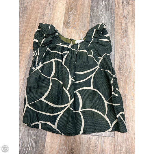 Blouse Short Sleeve By Velvet By Graham & Spencer In Green, Size: Xs