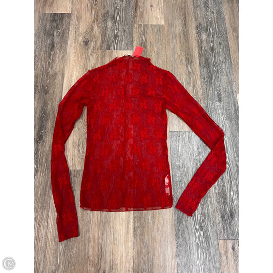 Top Long Sleeve By Free People In Red, Size: M
