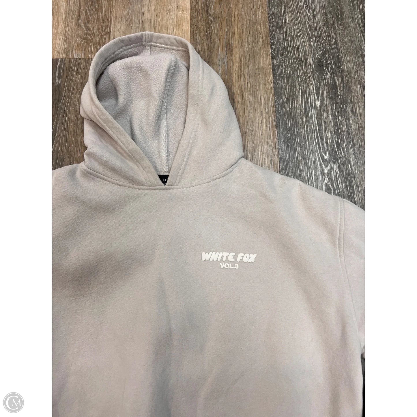 Sweatshirt Hoodie By White Fox In Grey, Size: S/M