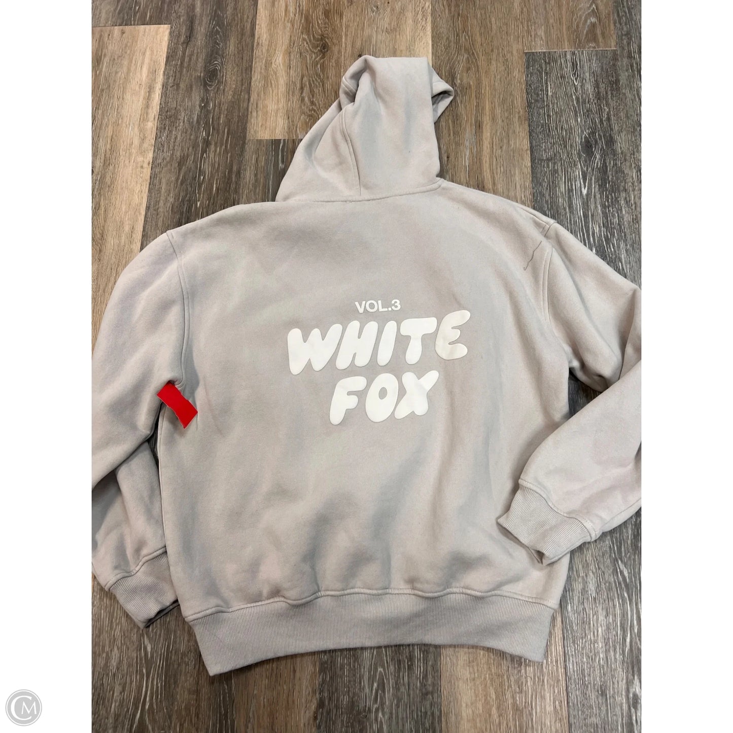 Sweatshirt Hoodie By White Fox In Grey, Size: S/M