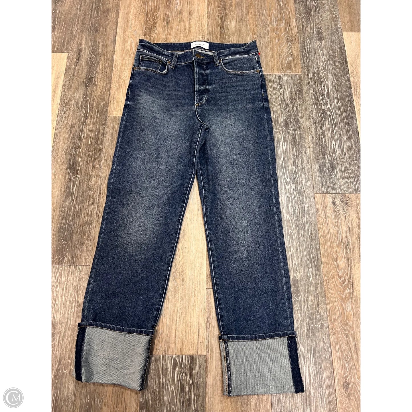 Jeans Straight By Evereve In Blue Denim, Size: 8
