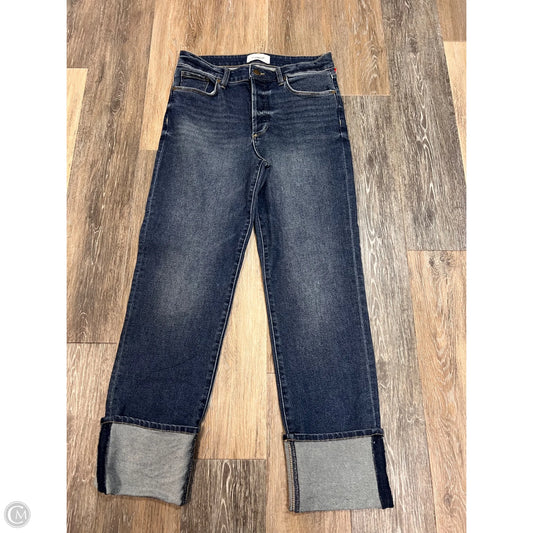 Jeans Straight By Evereve In Blue Denim, Size: 8