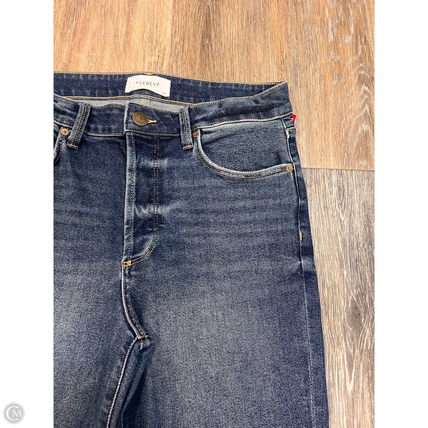 Jeans Straight By Evereve In Blue Denim, Size: 8