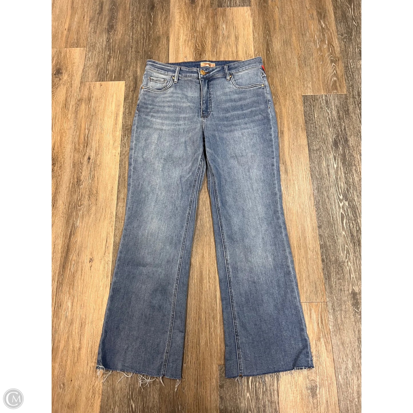 Jeans Flared By Kut In Blue Denim, Size: 10