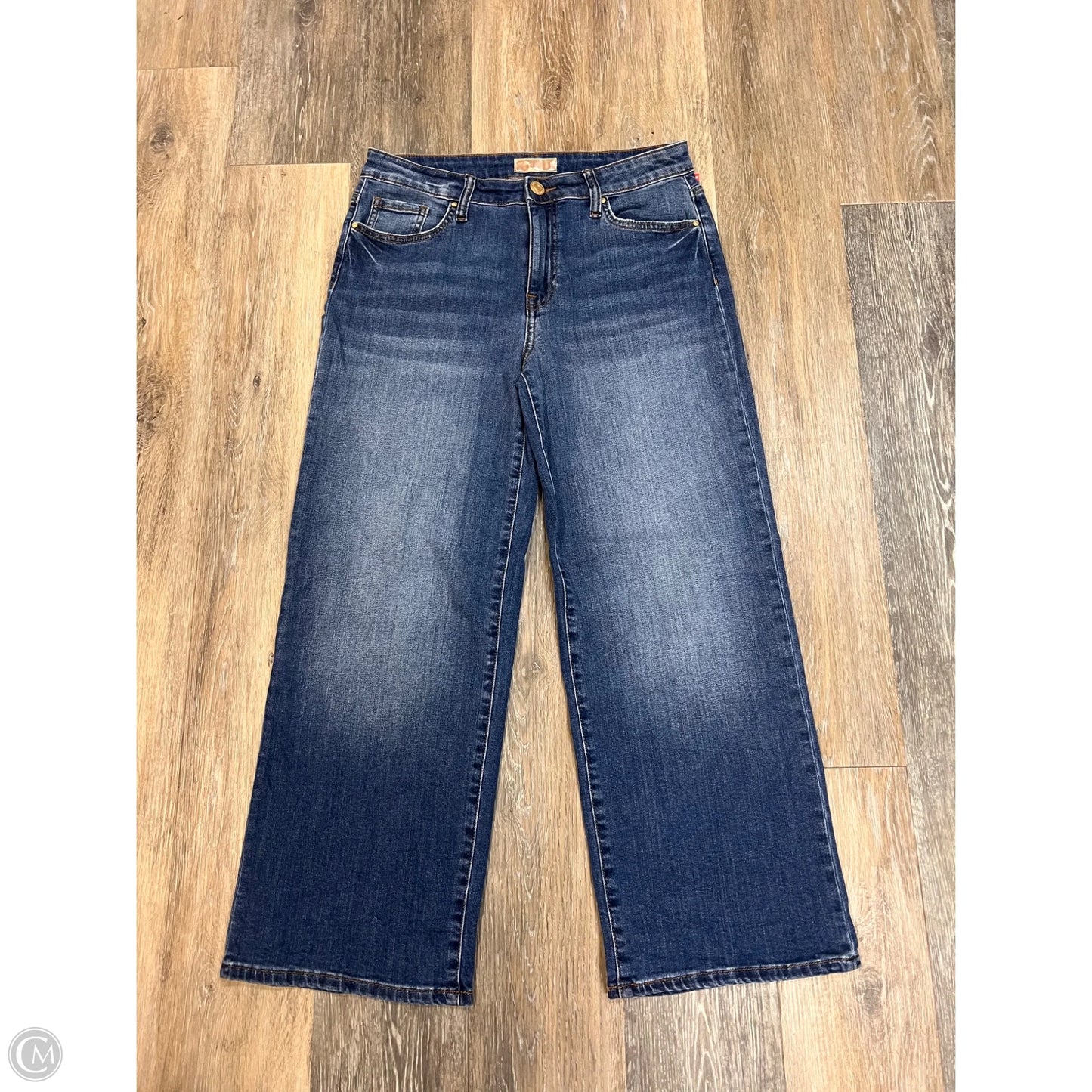 Jeans Wide Leg By Kut In Blue Denim, Size: 8