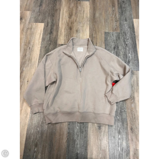 Sweatshirt Collar By Abercrombie And Fitch In Tan, Size: Xl