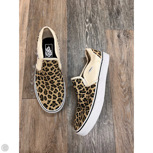 Shoes Flats By Vans In Animal Print, Size: 9