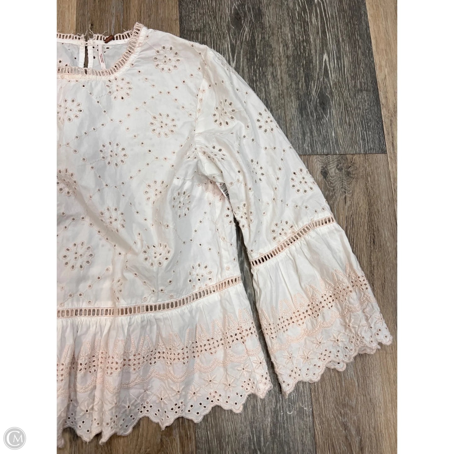 Blouse Long Sleeve By Free People In White, Size: M