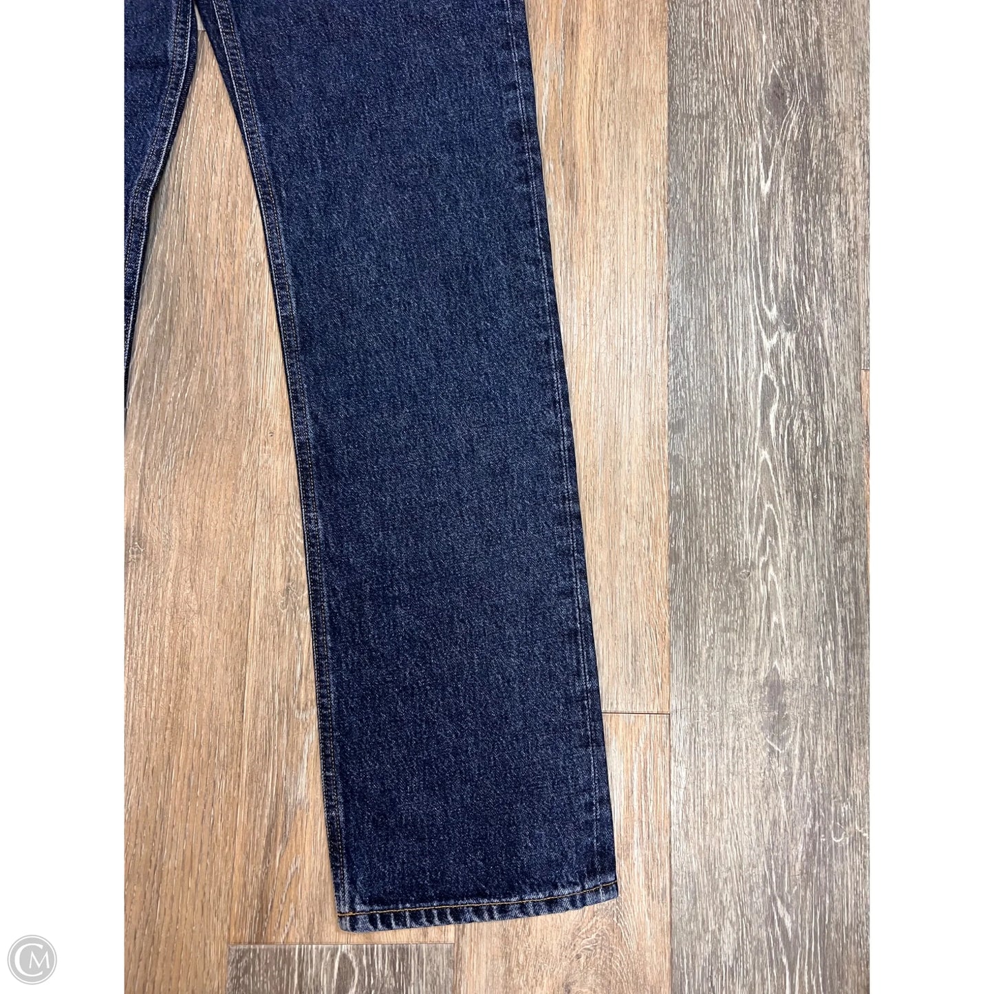 Jeans Straight By Agolde In Blue Denim, Size: 2