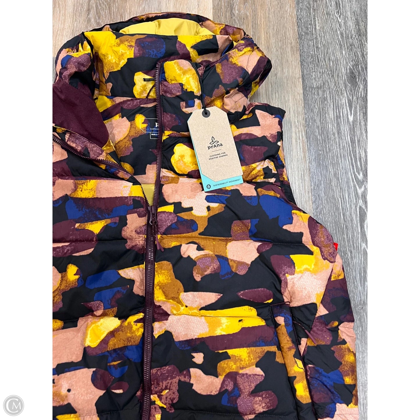 -Vest Puffer & Quilted By Prana In Multi-colored, Size: S