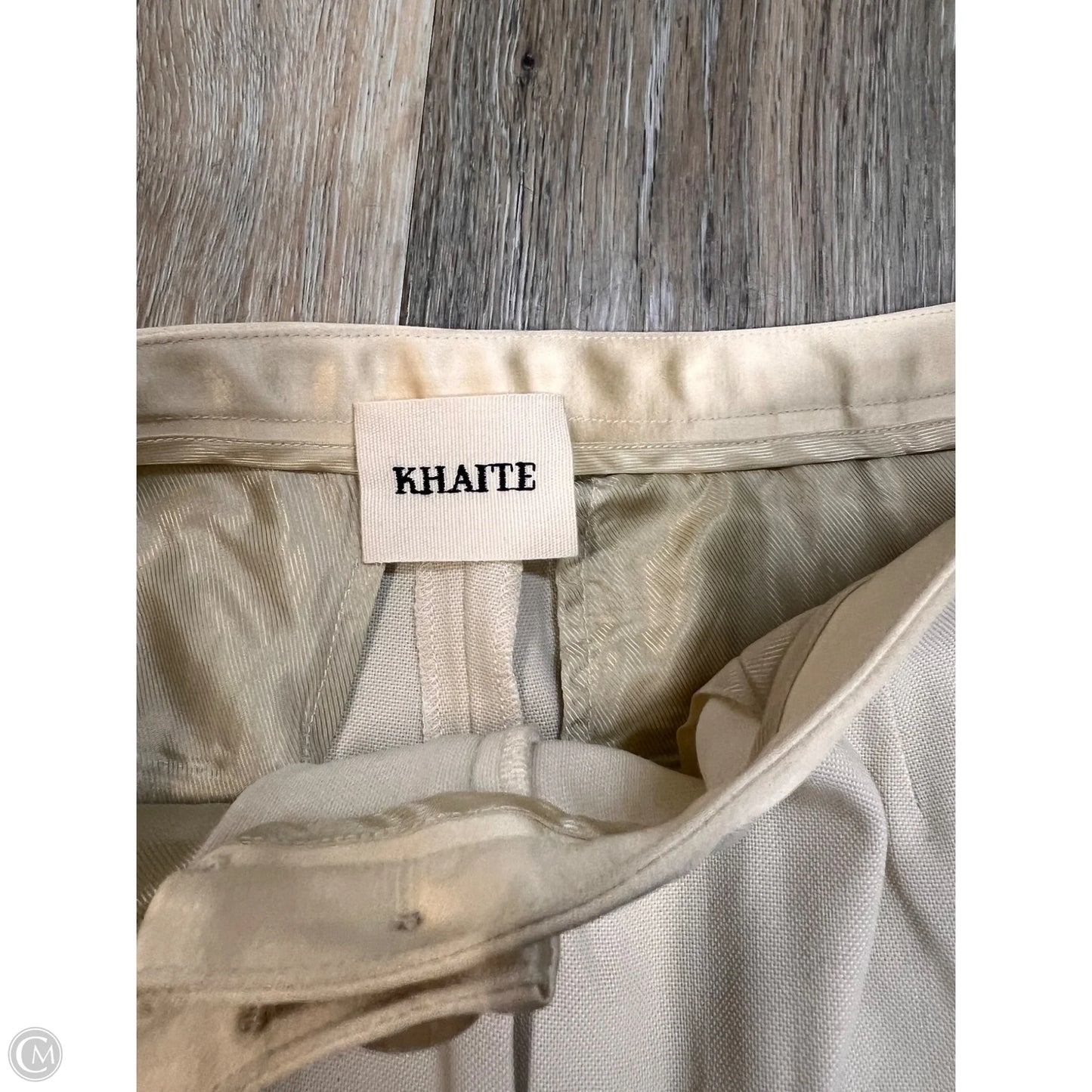 Pants Wide Leg By KHAITE In Cream, Size: 4