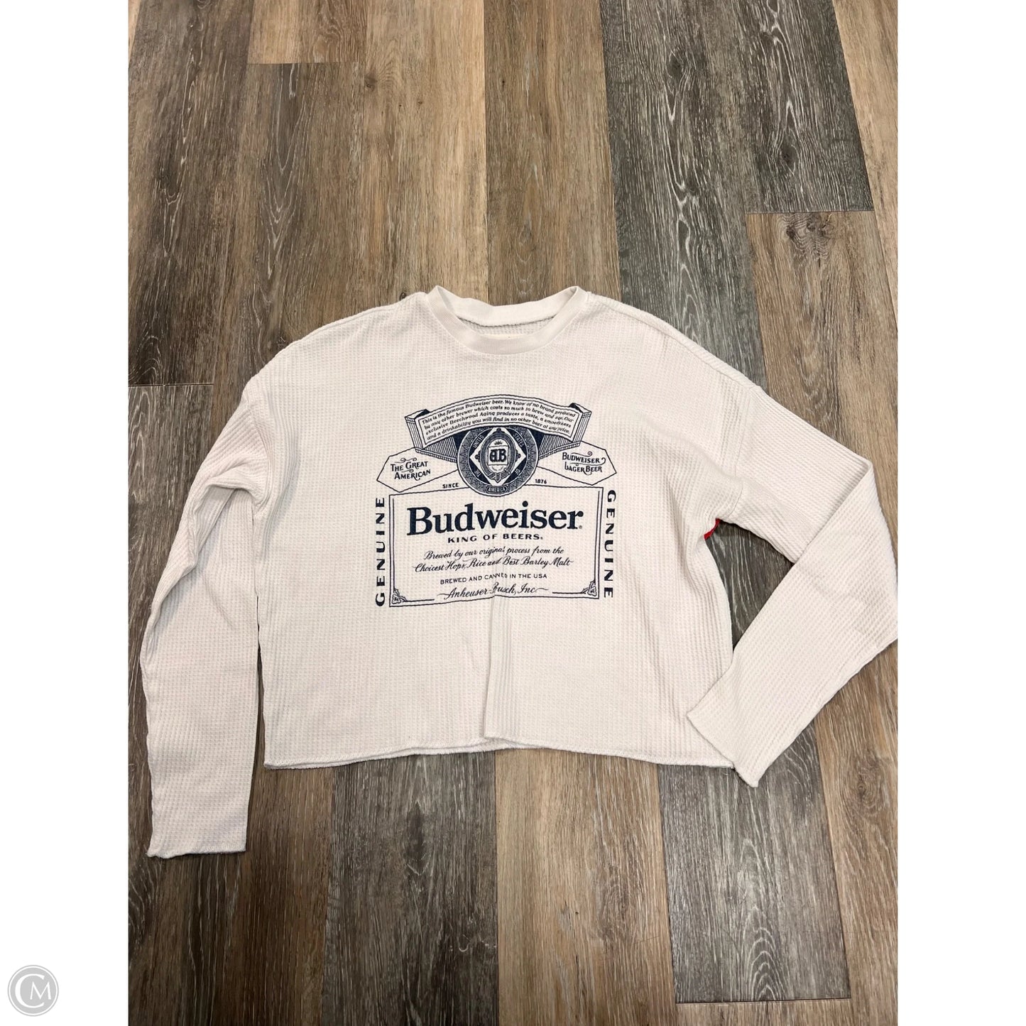Top Long Sleeve By Brew City In White, Size: S