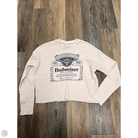 Top Long Sleeve By Brew City In White, Size: S