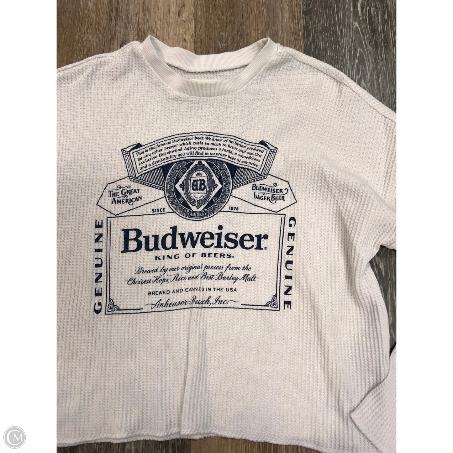 Top Long Sleeve By Brew City In White, Size: S
