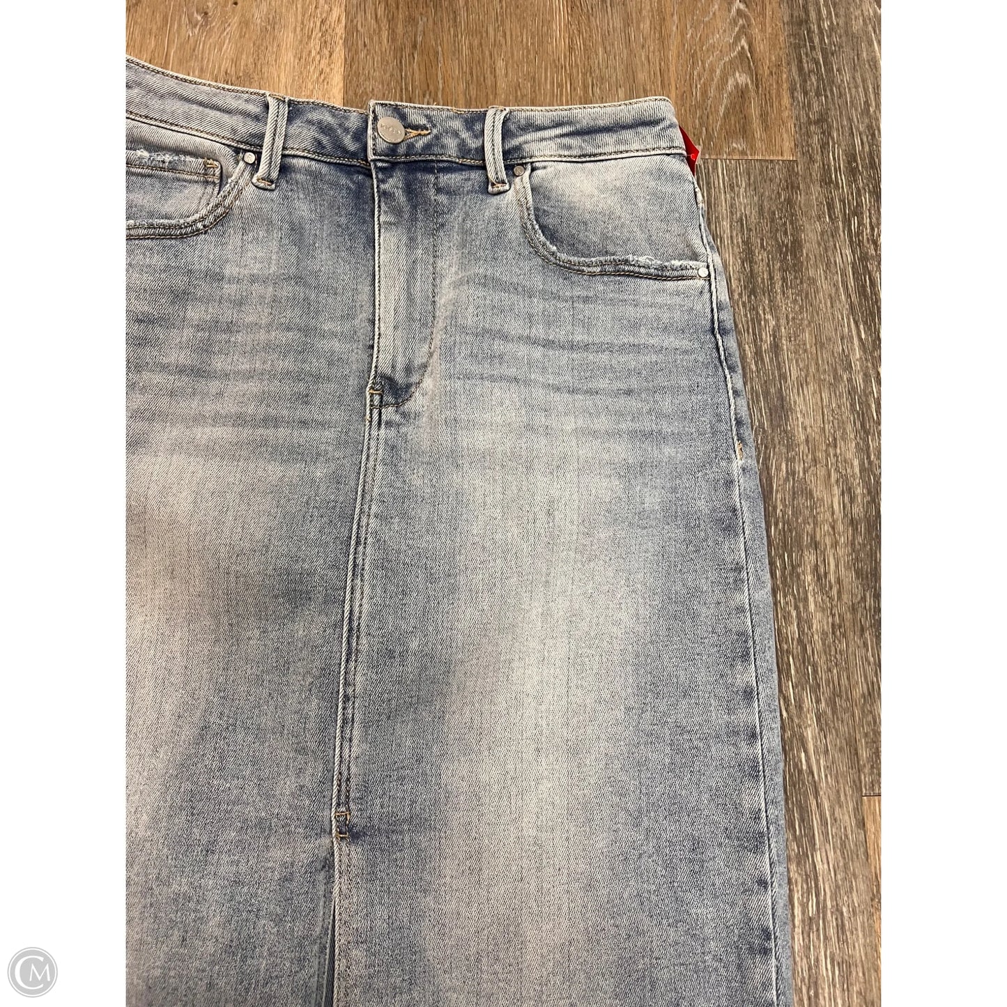 Skirt Maxi By Risen In Blue Denim, Size: L