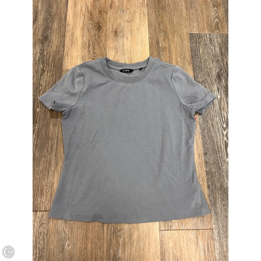 Athletic Top Short Sleeve By Cuts In Grey, Size: L