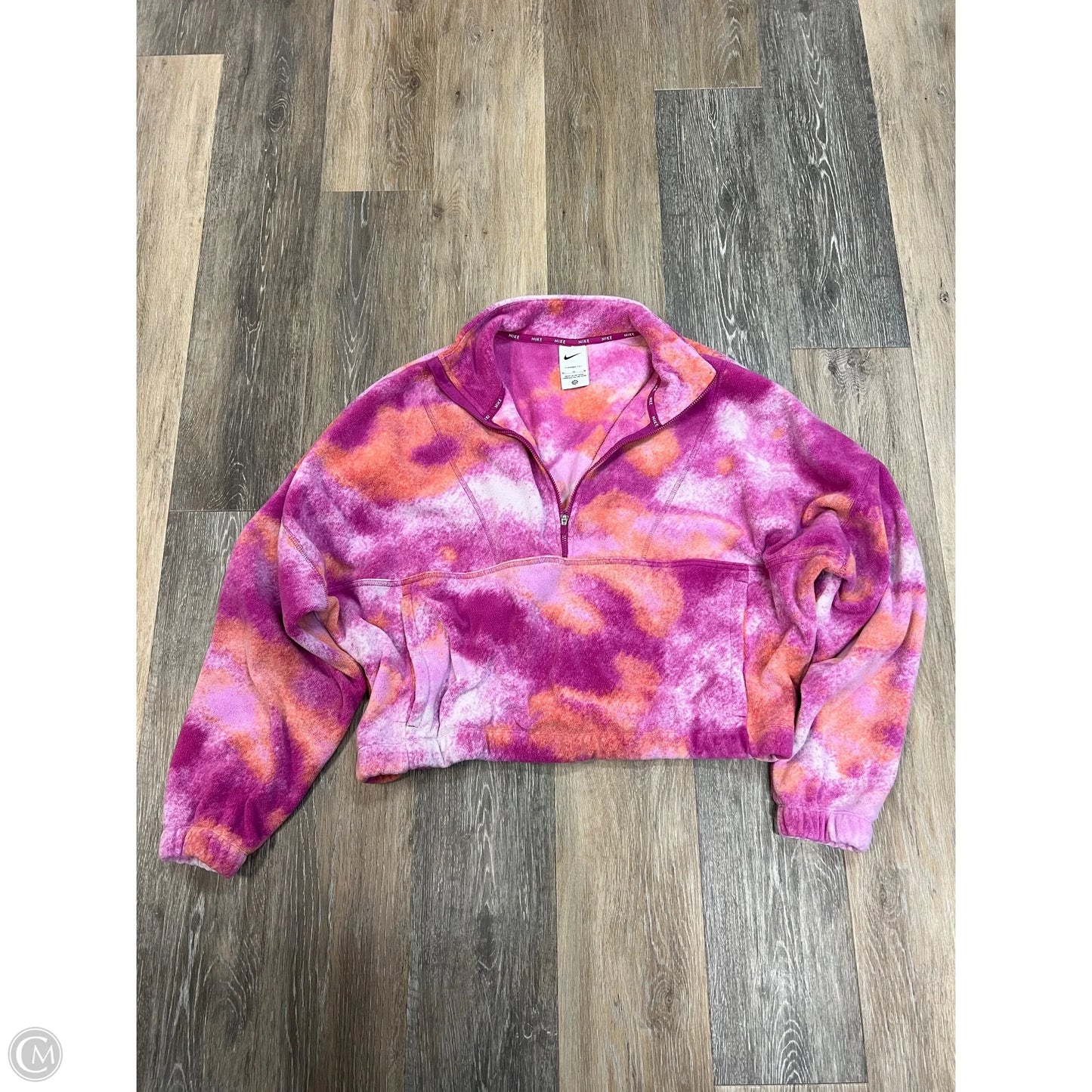 Athletic Fleece By Nike Apparel In Orange & Pink, Size: M