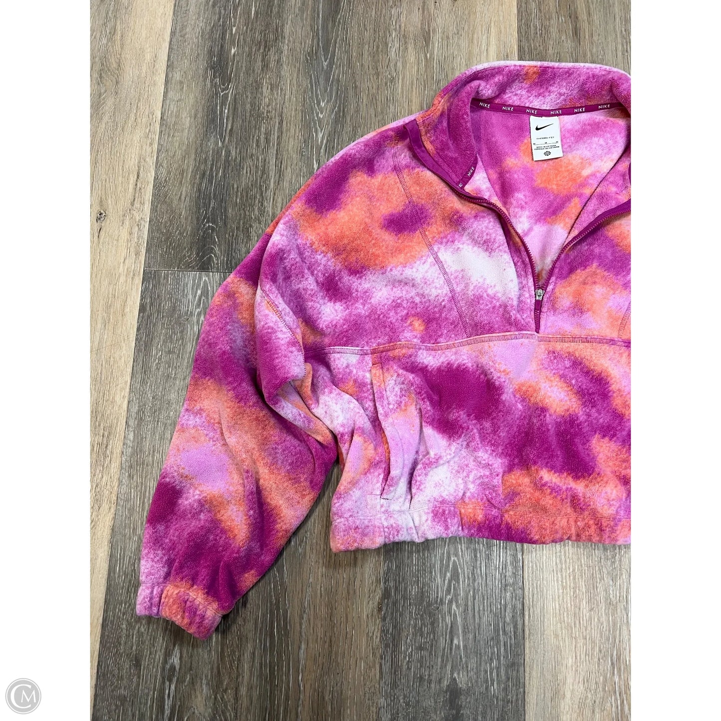 Athletic Fleece By Nike Apparel In Orange & Pink, Size: M