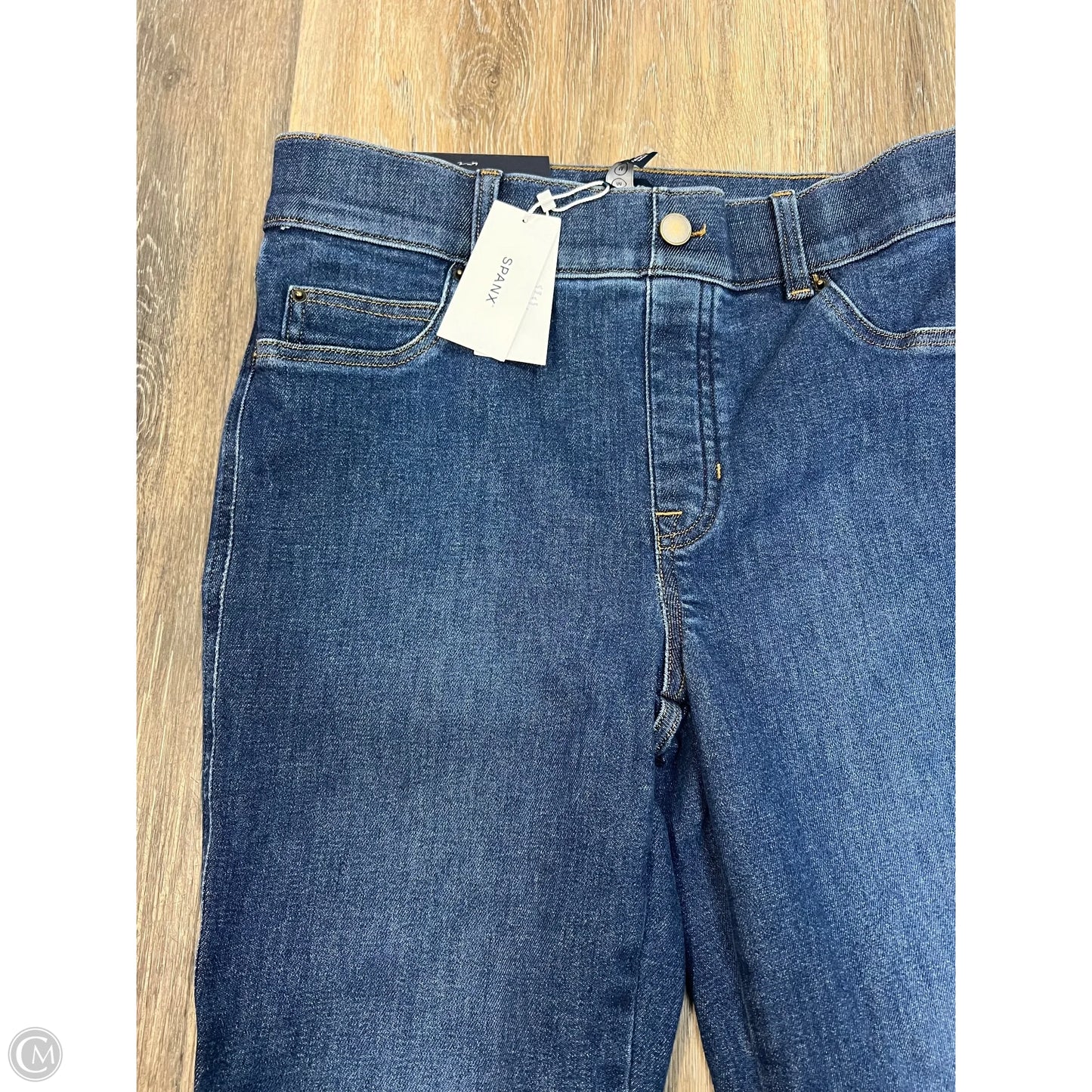 Jeans Flared By Spanx In Blue Denim, Size: Mp