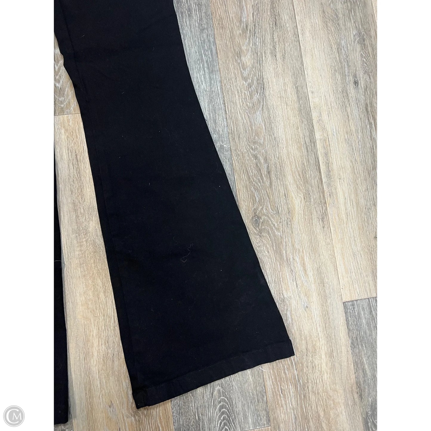 Jeans Flared By Spanx In Black Denim, Size: Mp