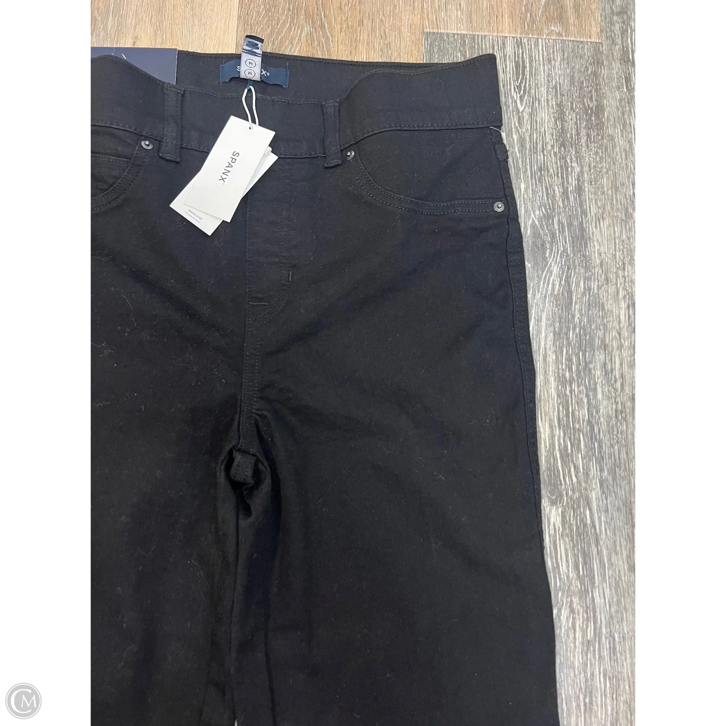 Jeans Flared By Spanx In Black Denim, Size: Mp