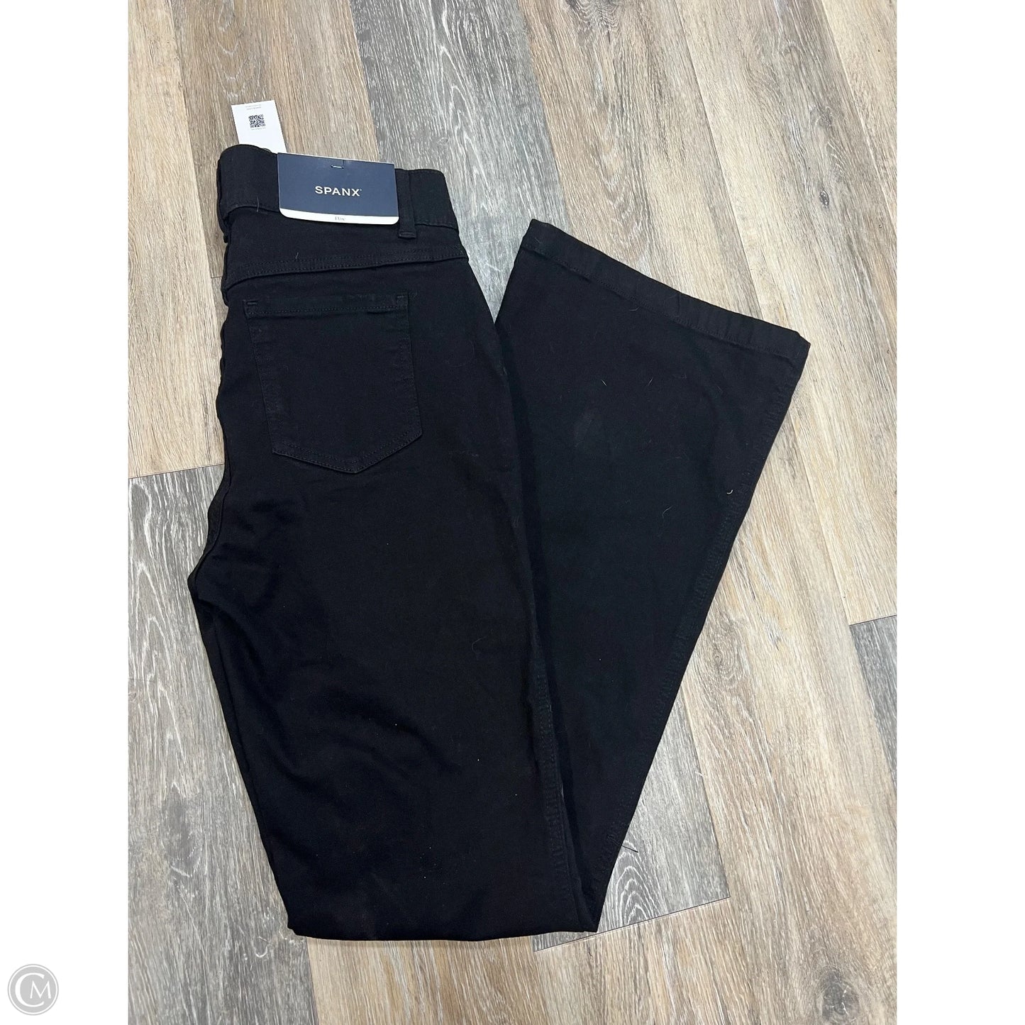 Jeans Flared By Spanx In Black Denim, Size: Mp