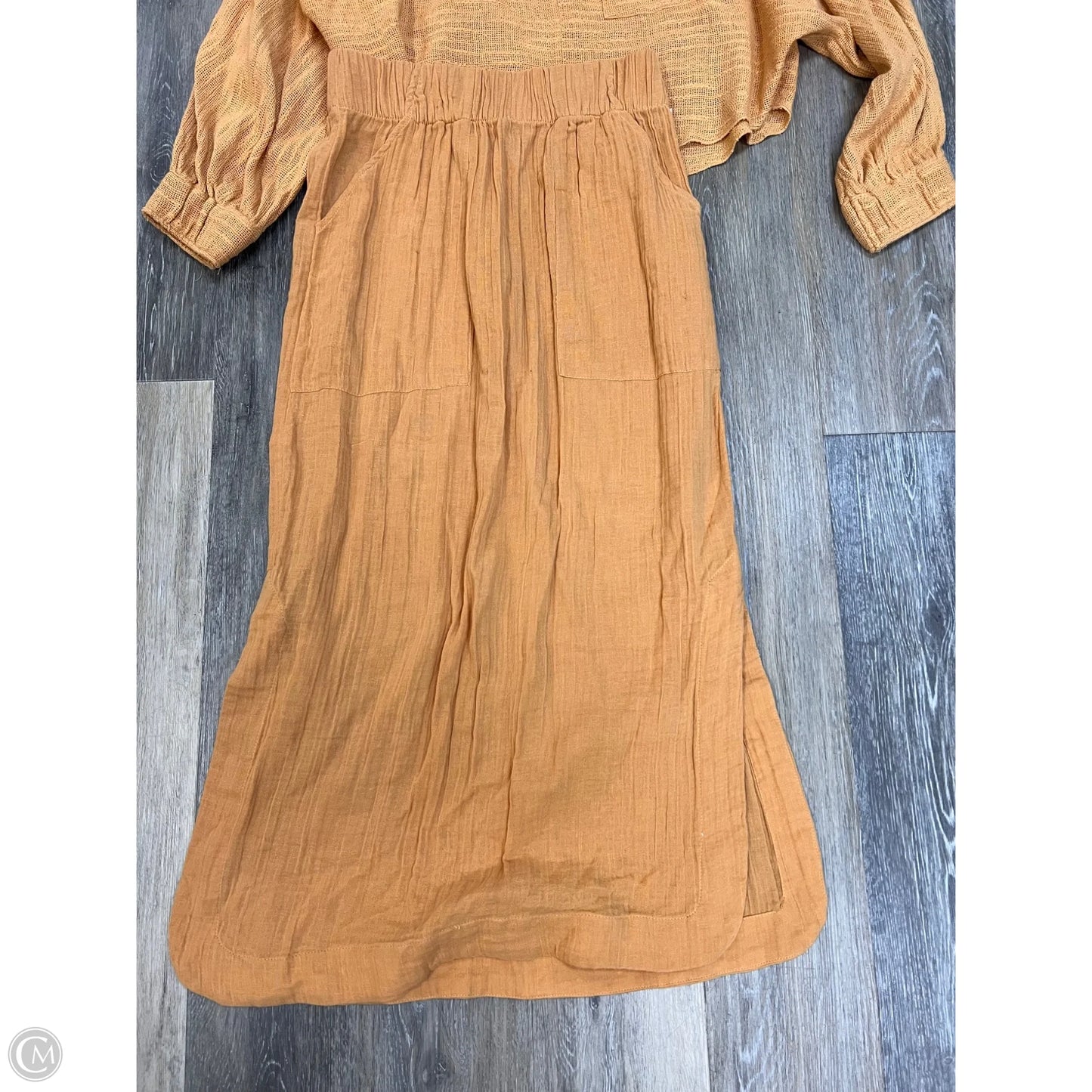 Skirt Set 2pc By Free People In Gold, Size: S