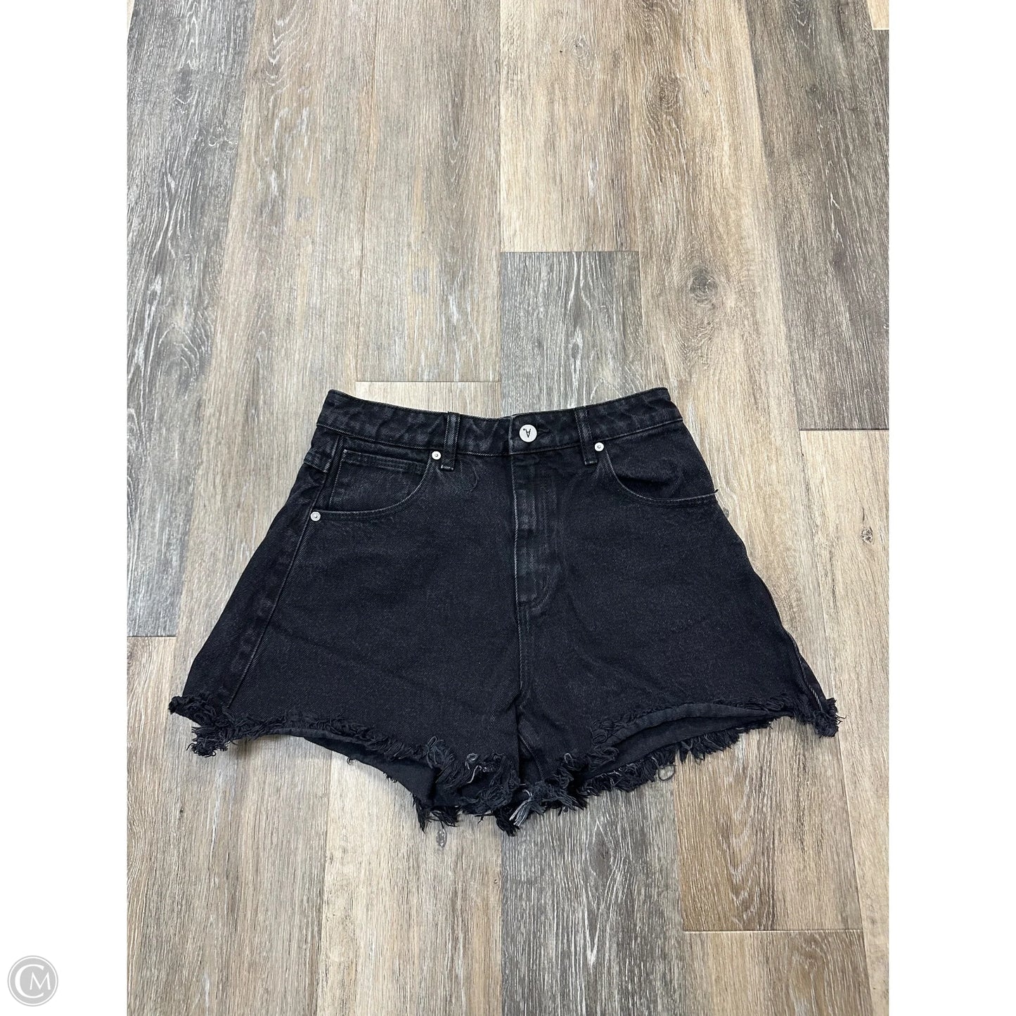 Shorts By Abrand Jeans In Black Denim, Size: 4