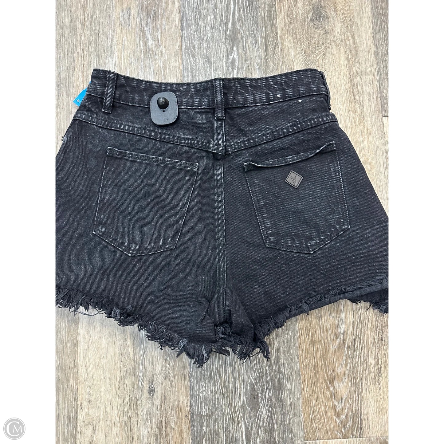 Shorts By Abrand Jeans In Black Denim, Size: 4