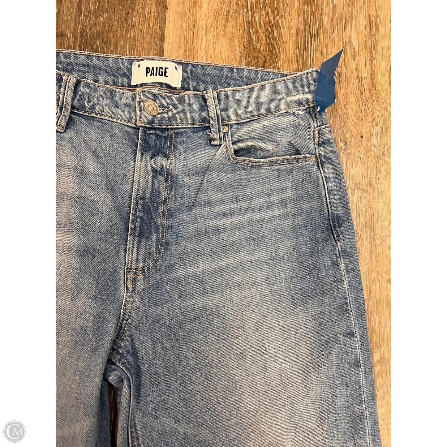 Jeans Wide Leg By Paige In Blue Denim, Size: 6/28