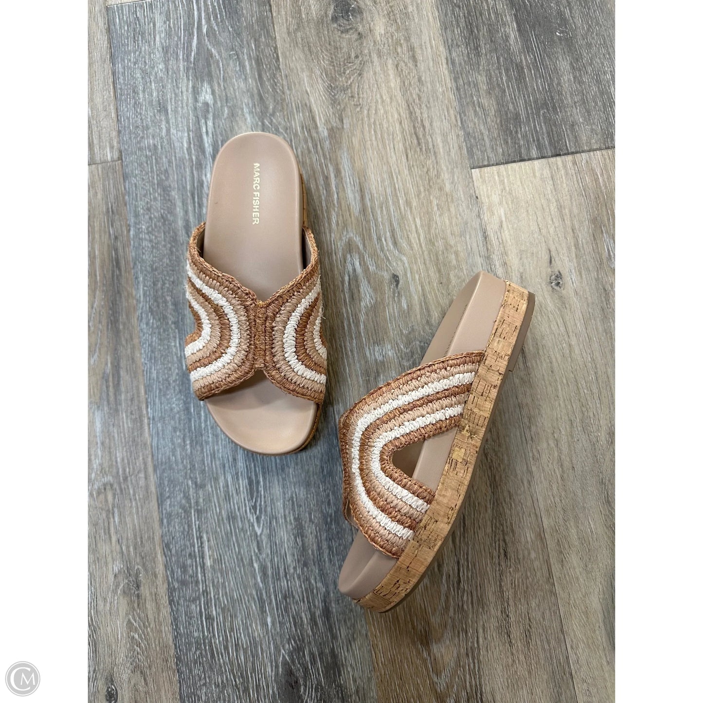 Sandals Flats By Marc Fisher In Tan, Size: 8