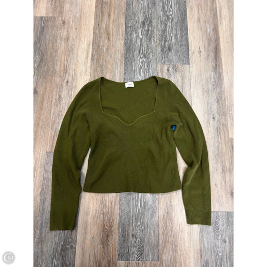 Top Long Sleeve By Wilfred In Green, Size: Xl