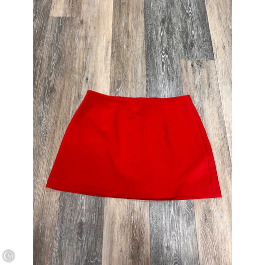 Skort By Abercrombie And Fitch In Red, Size: L