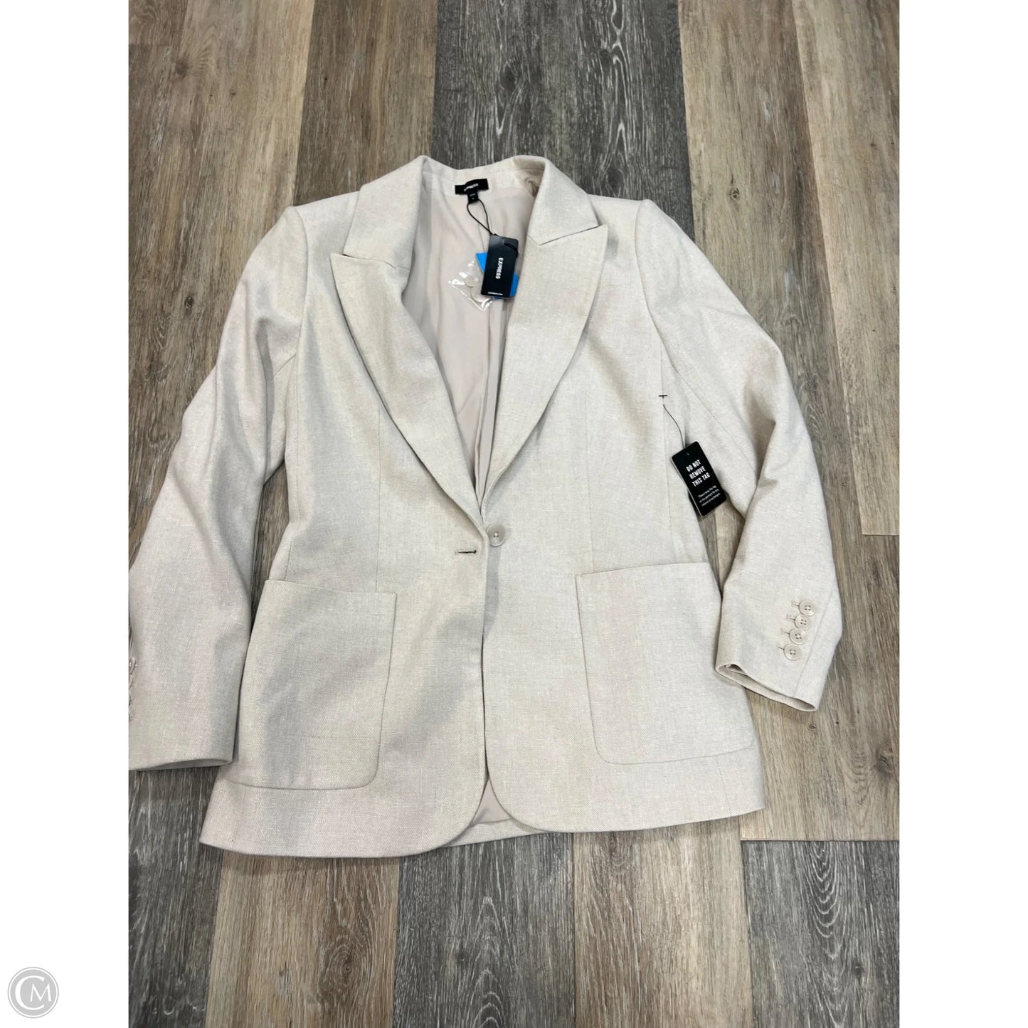 Blazer By Express In Cream, Size: S