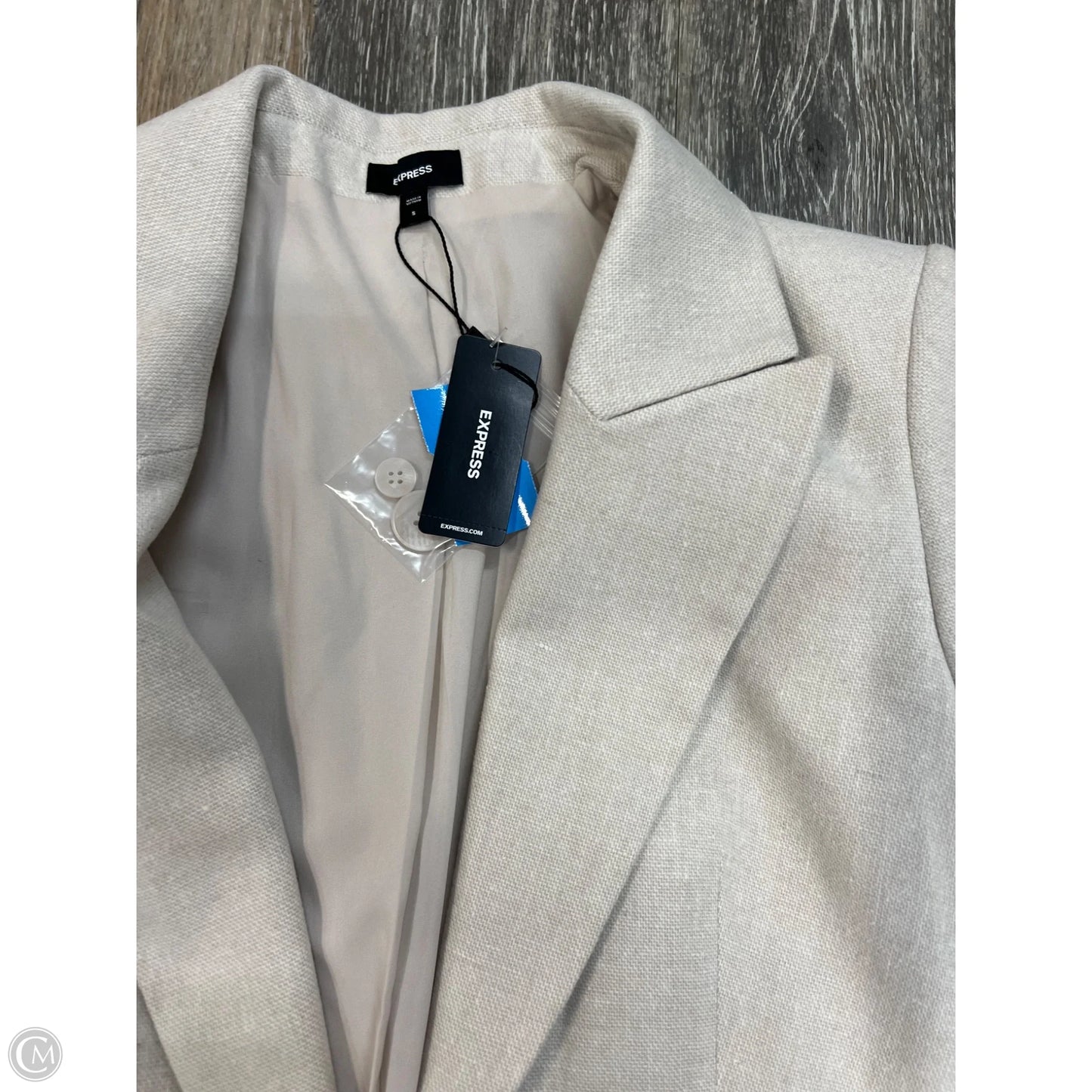 Blazer By Express In Cream, Size: S