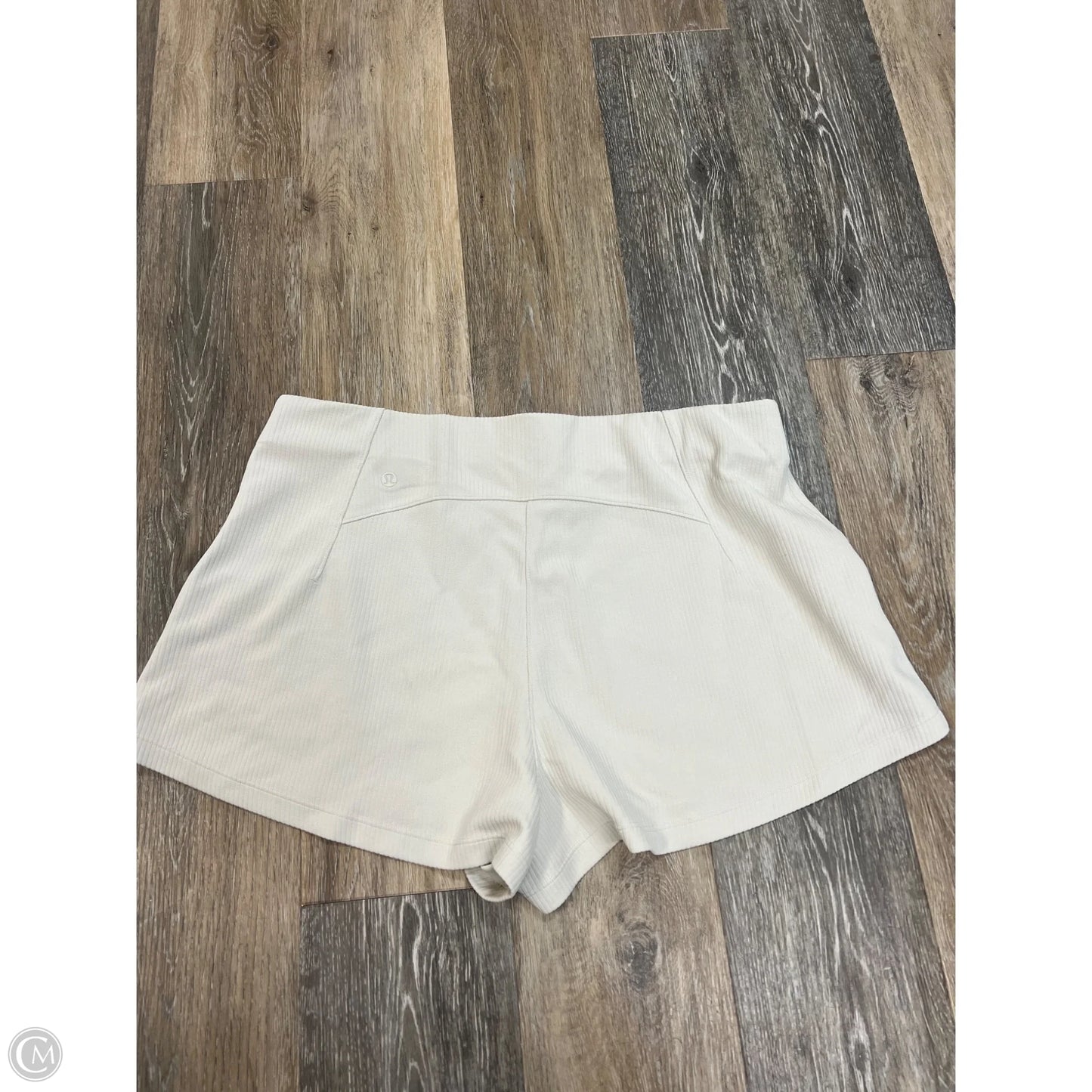 Athletic Shorts By Lululemon In Cream, Size: 14