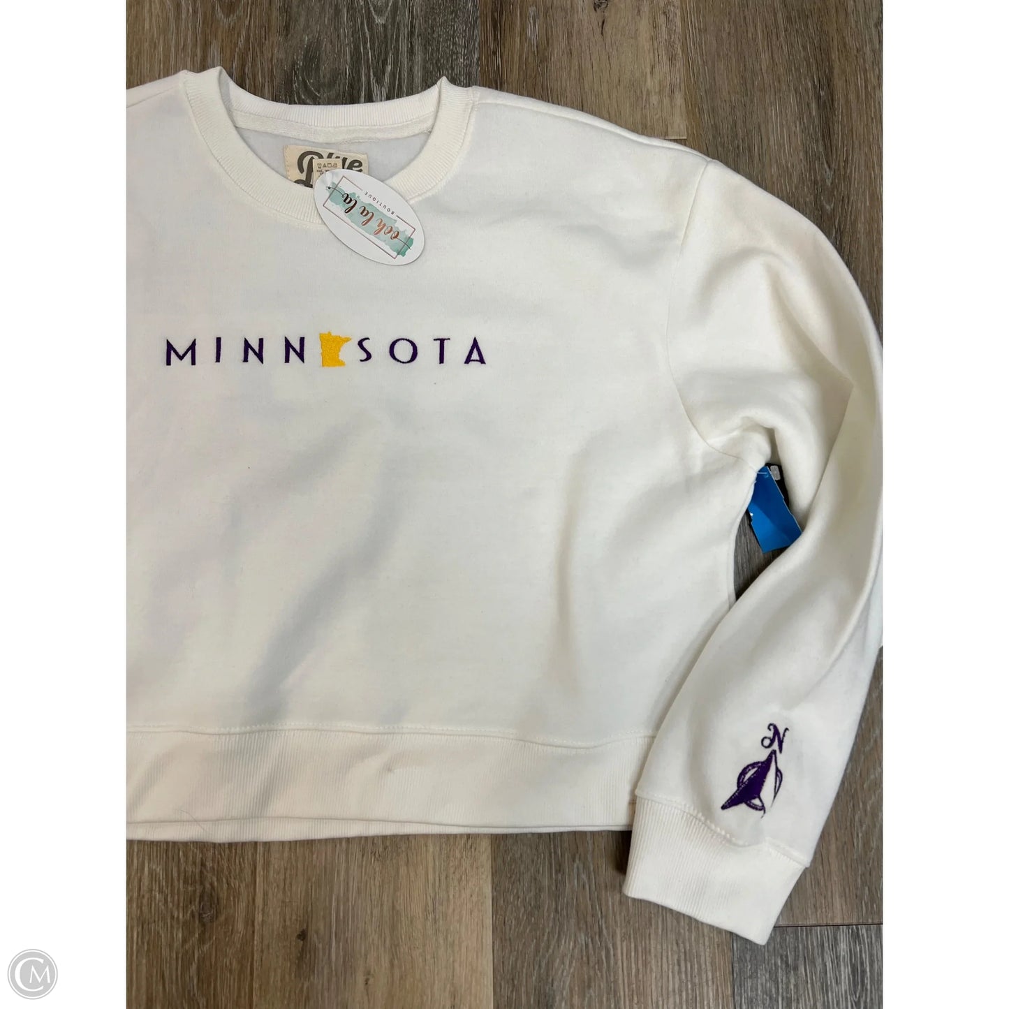 Sweatshirt Crewneck By Blue 84 In White, Size: L