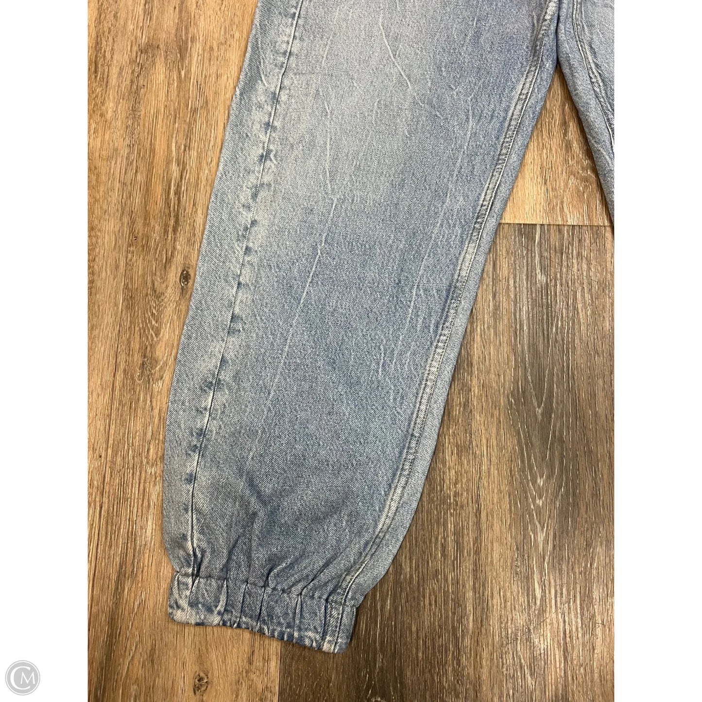 Jeans Straight Jogger By Rag And Bone In Blue Denim, Size: L