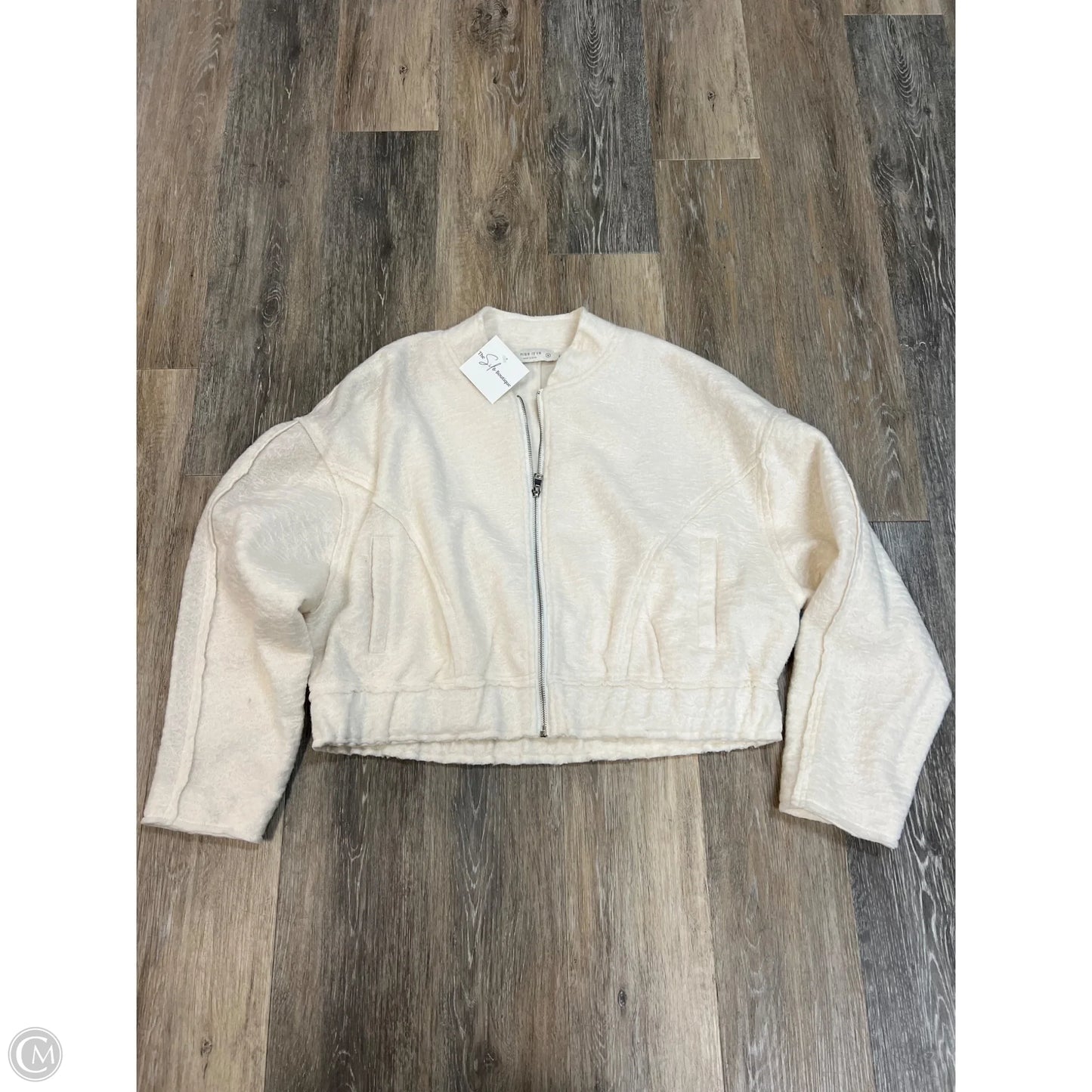 Jacket Fleece By Miss Love In Cream, Size: M