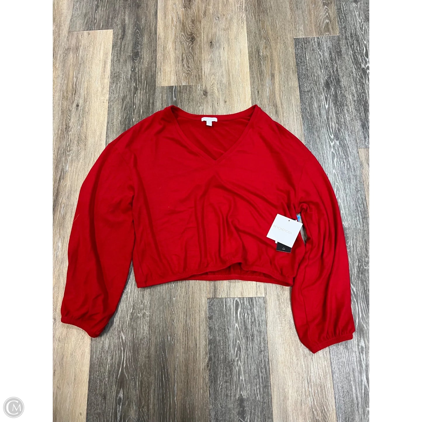 Athletic Top Long Sleeve Crewneck By Beyond Yoga In Red, Size: Xl