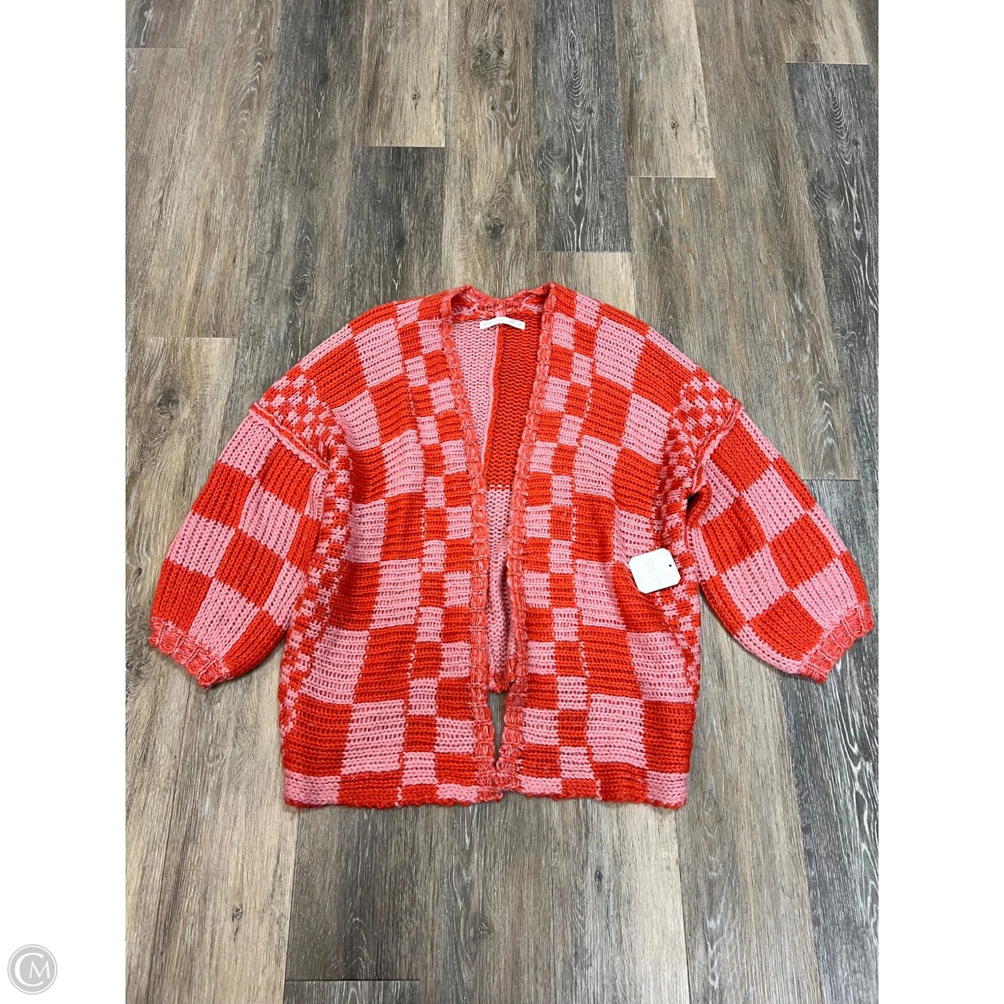 Sweater Cardigan By Altard State In Orange & Pink, Size: M/L