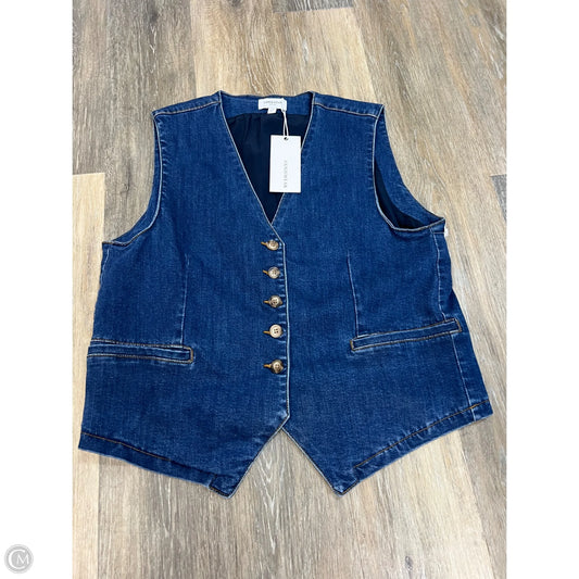 Vest Other By Anniewear In Blue Denim, Size: L
