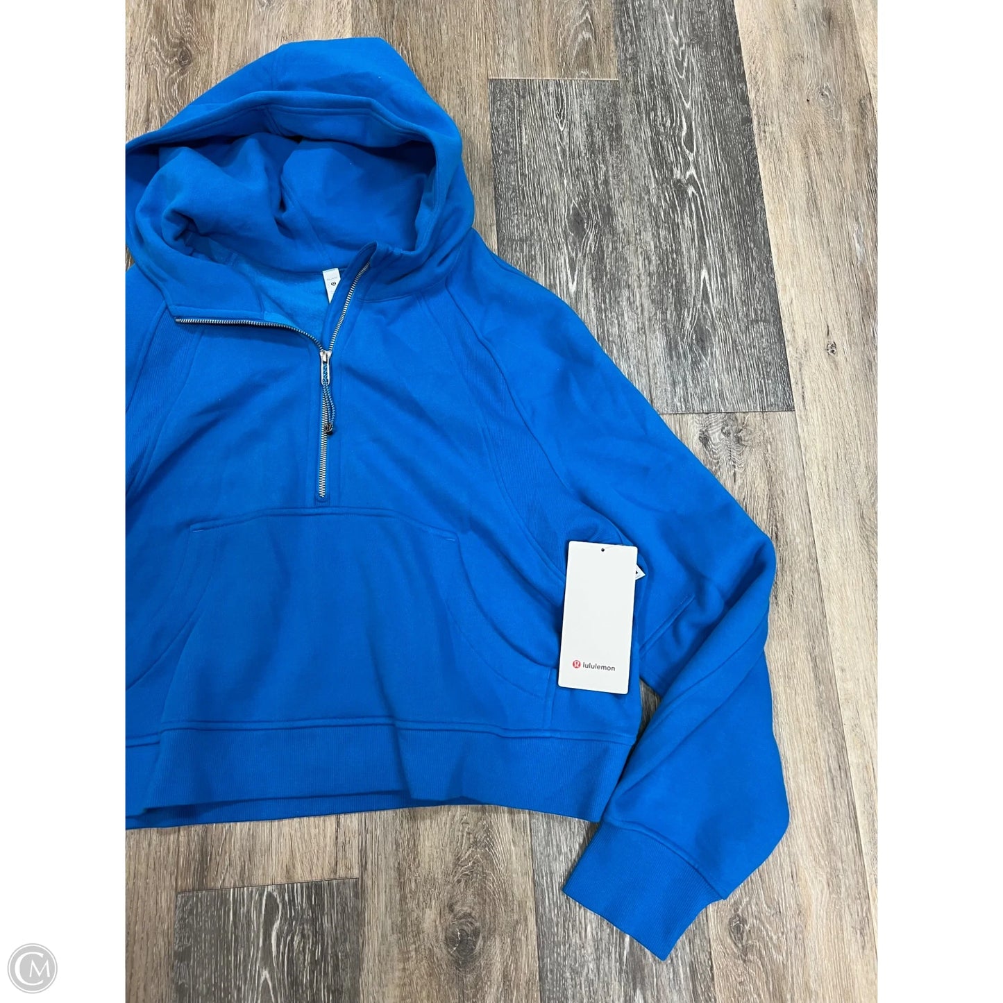 Athletic Sweatshirt Hoodie By Lululemon In Blue, Size: Xl/XXL