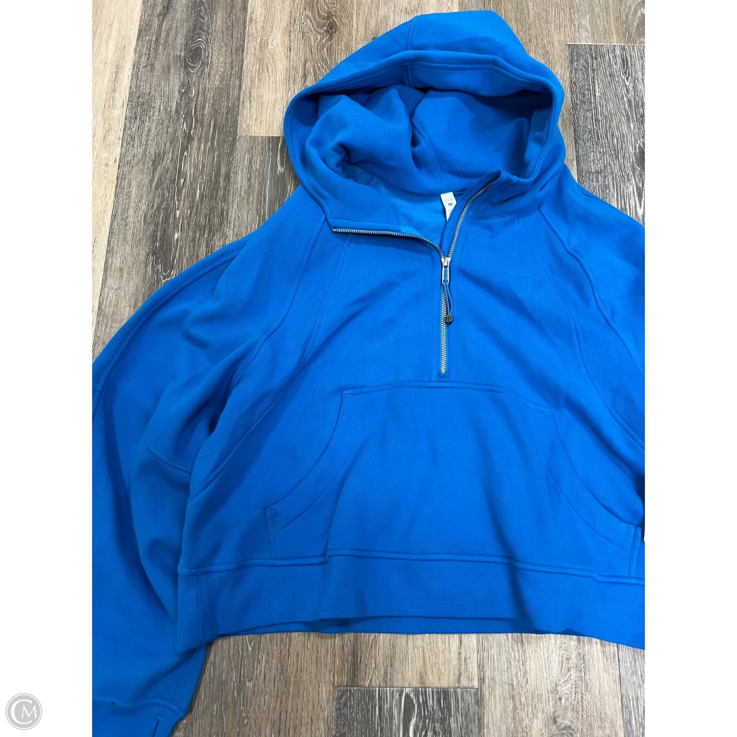 Athletic Sweatshirt Hoodie By Lululemon In Blue, Size: Xl/XXL