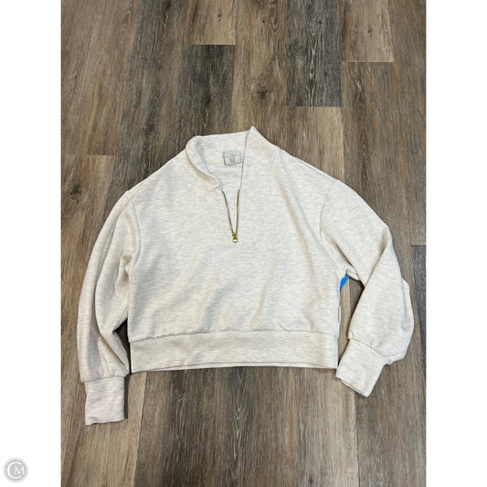 Athletic Sweatshirt Collar By Varley In Cream, Size: L