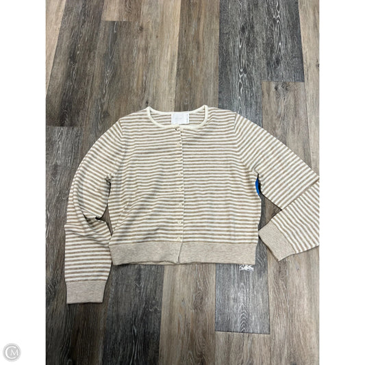 Sweater Cardigan By All Row In Striped Pattern, Size: L